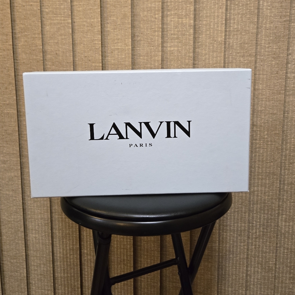Lanvin Red High-Top Sneakers with Suede Finish - Picture 12 of 12